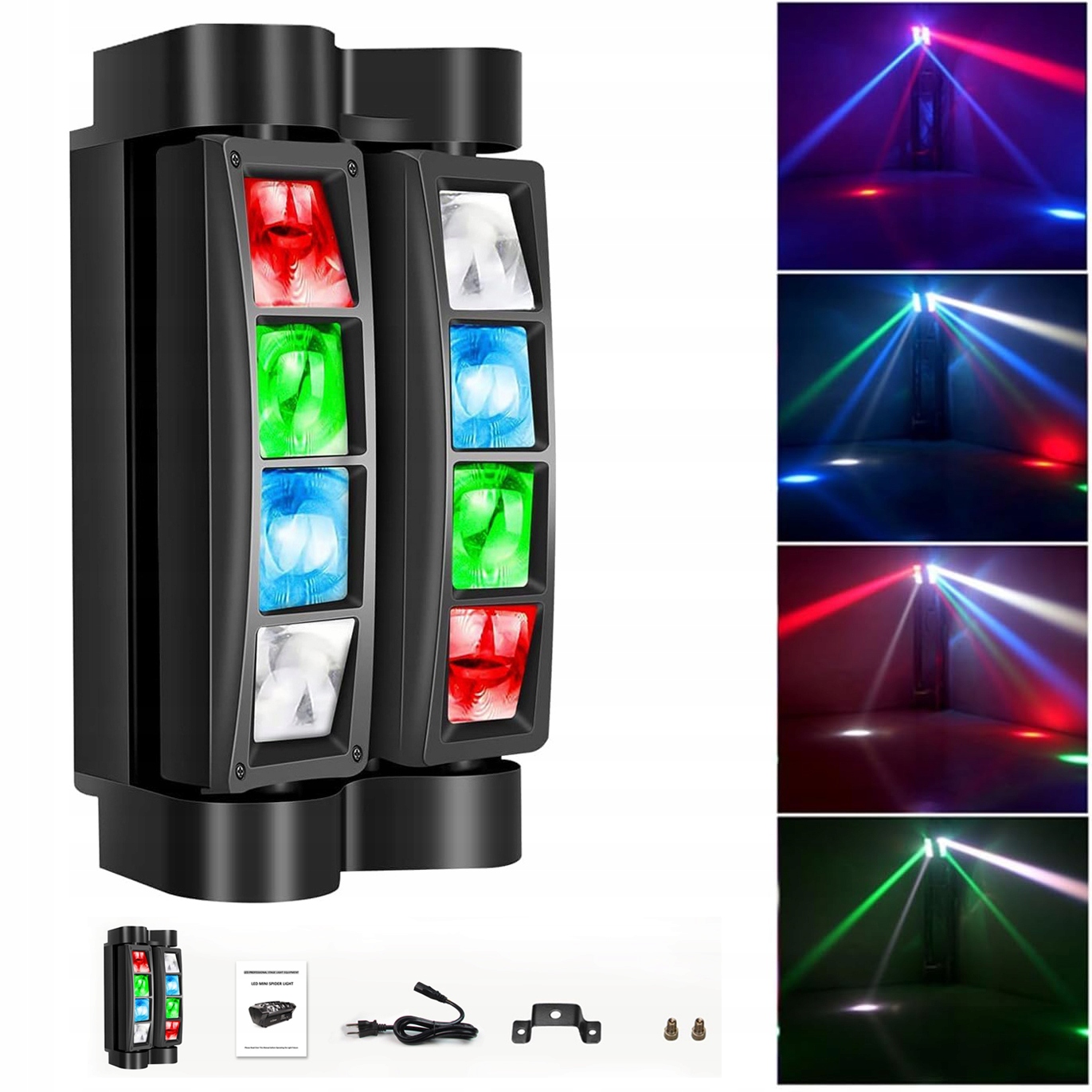 Multiefekt Led Rgbw Estradový Stroboskop Laser Klub Domovka