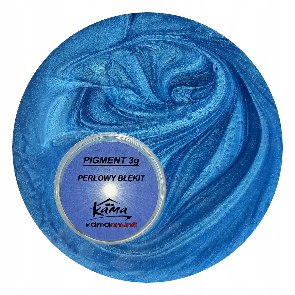 

Barwnik Pigment Perłowy do żywic Błękitny 3 gramy