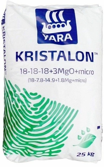 Kristalon Zielony 18-18-18+micro 25kg Yara Yara nawóz Npk obfite plony