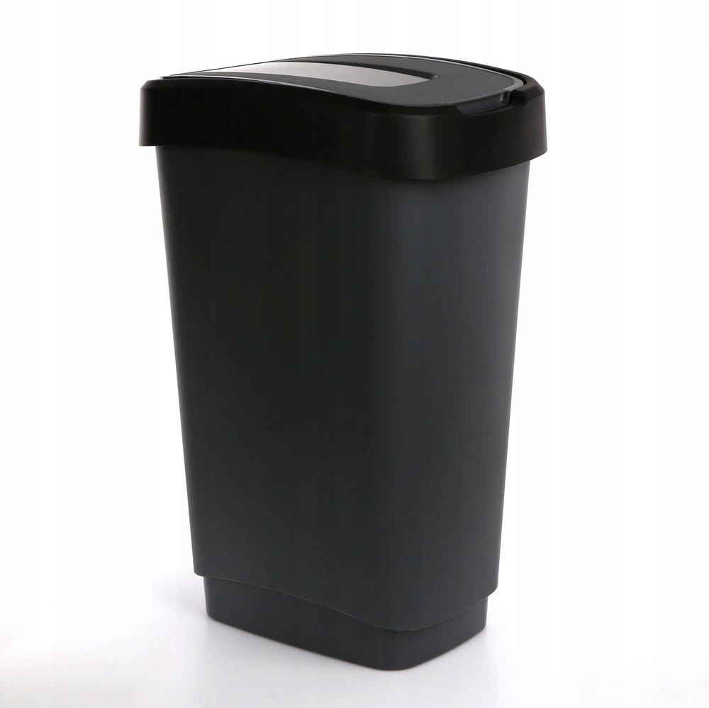 

Kosz Klip Z POKRYWą OBROTOWą Szaro/czarny 50L (443