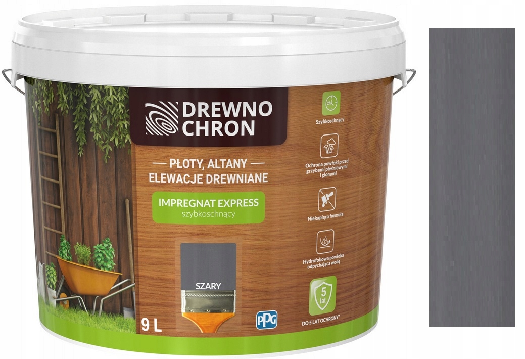 

Drewnochron Impregnat Express Szary 9L