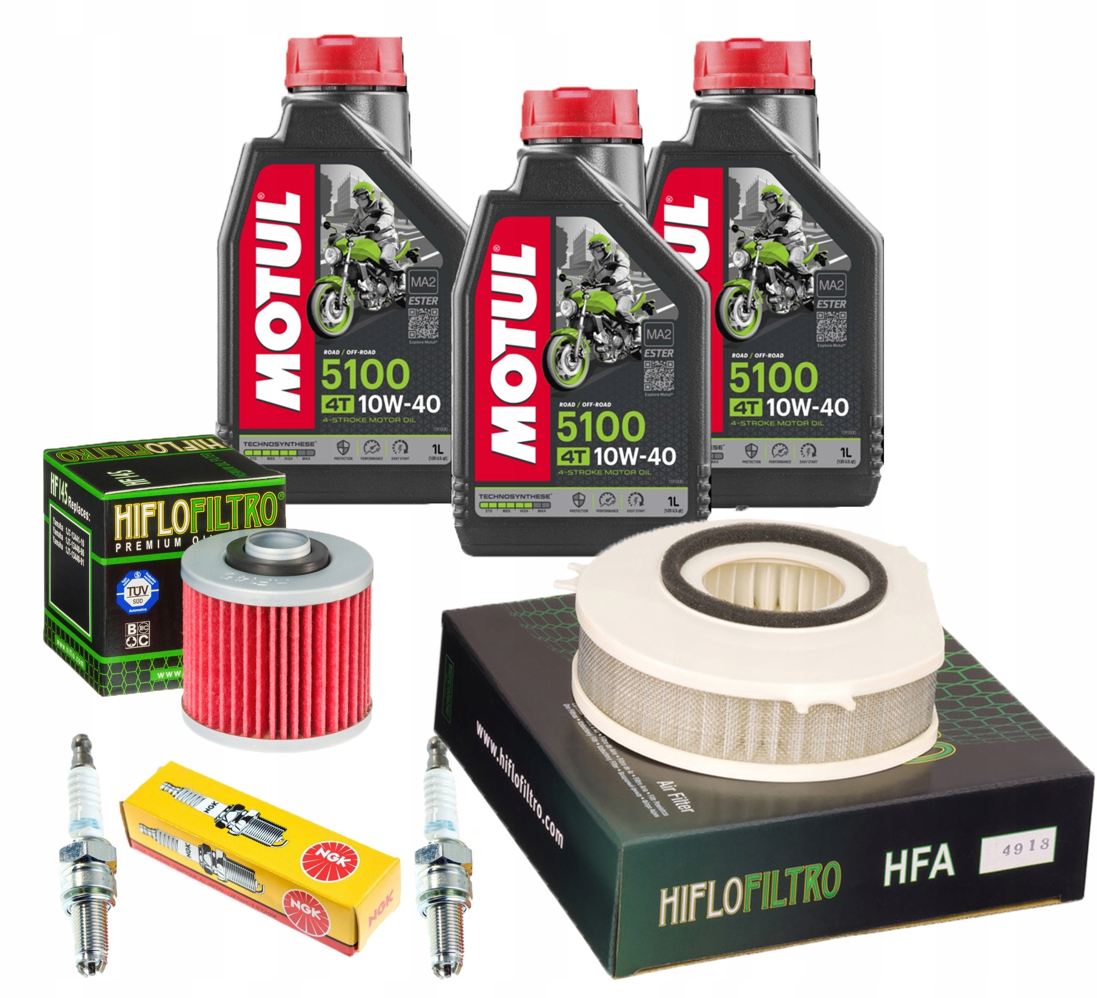 Olej Motul 5100 YAMAHA XVS 1100 99-07 FILTR ŚWIECE