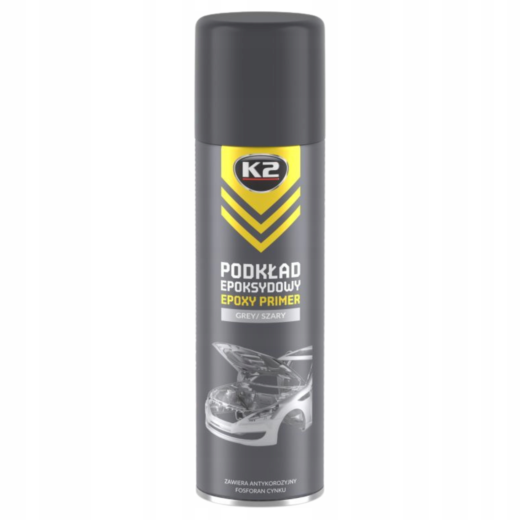 Podkład epoksydowy Spray Antykorozyjny na rdze Szary K2 500ml