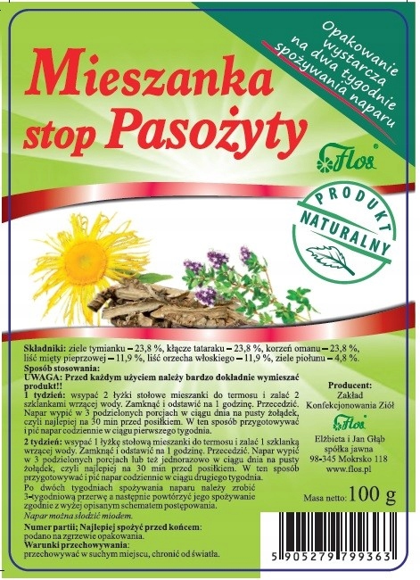 

Mieszanka Stop Pasożyty 100g Flos (flos)