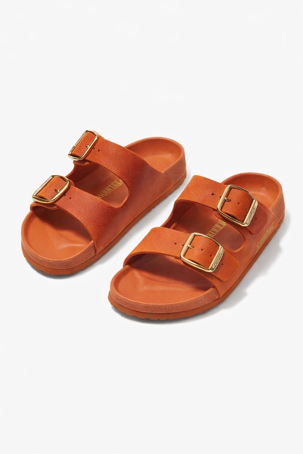 Birkenstock Nazouváky Ležérní Oranžové Se Zlatými Sponami 38 I3A