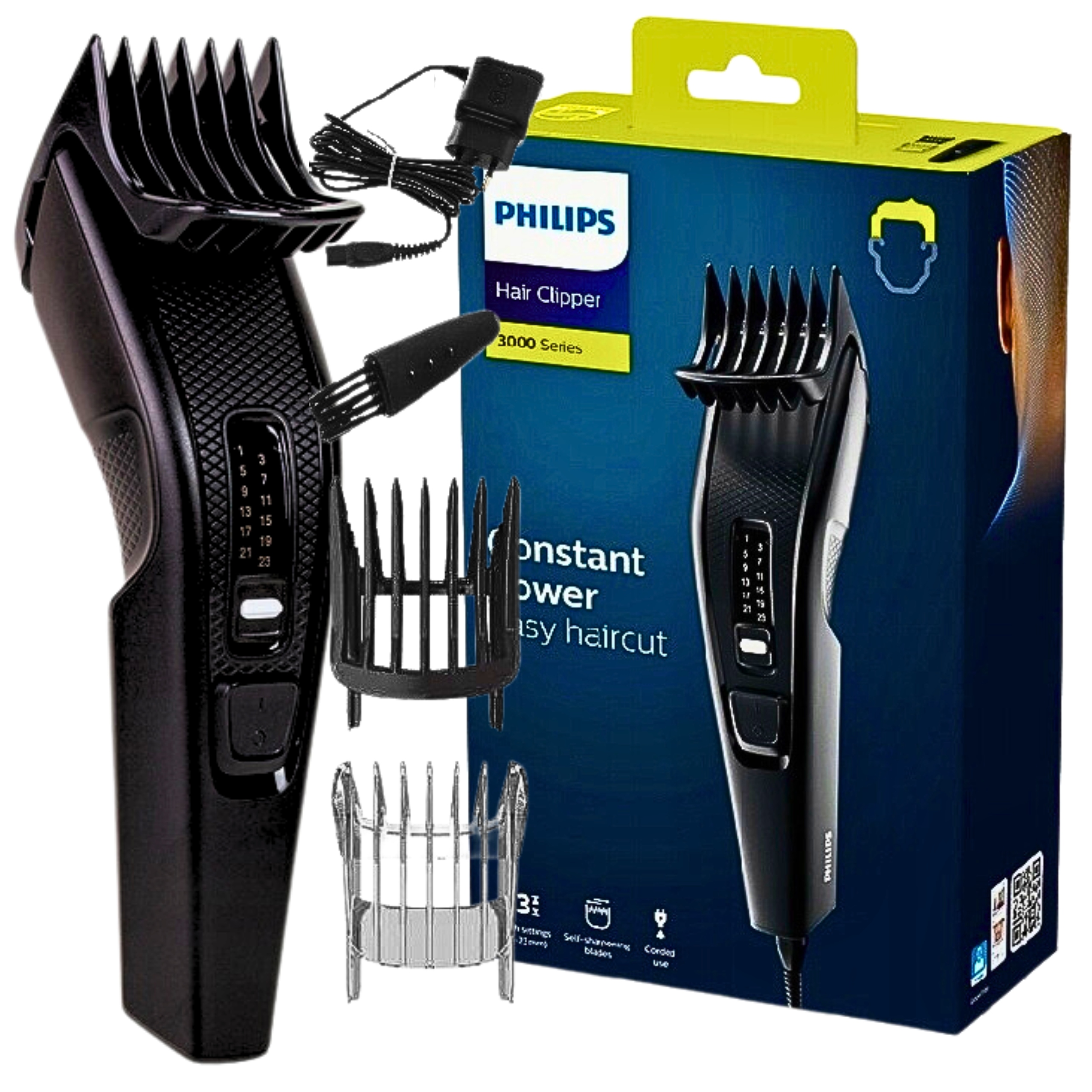 SOLIDNA STRZYŻARKA DO STRZYŻENIA WŁOSÓW PHILIPS Technologia Trim-n-Flow