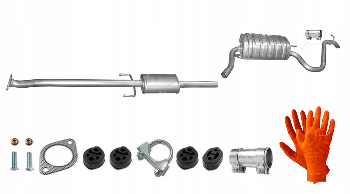 Kia Cee`d 1.4 1.6 (2006-7/2009) verze 5 dveřový Tlumič Středový Koncový