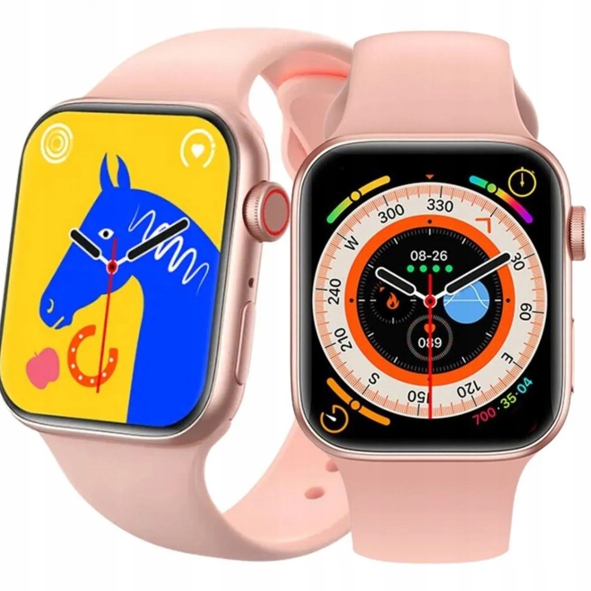 SMARTWATCH ZEGAREK POLSKIE MENU ROZMOWY SPORT SMART WATCH DAMSKI PINK Stan opakowania oryginalne