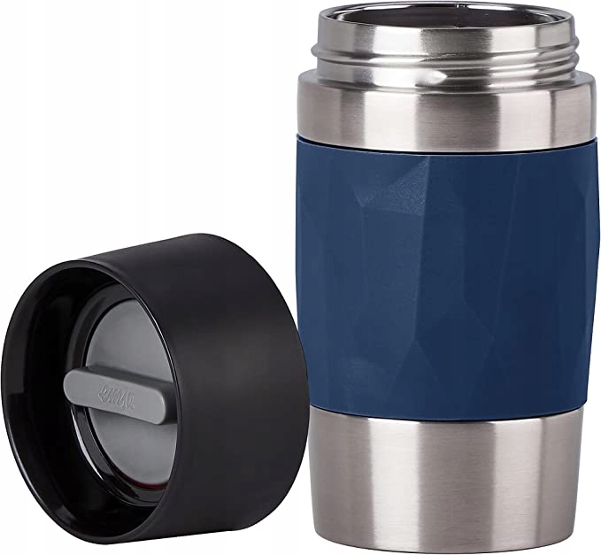 Emsa Travel Mug Compact kubek termiczny 300 ml, zakręcany, niebieski
