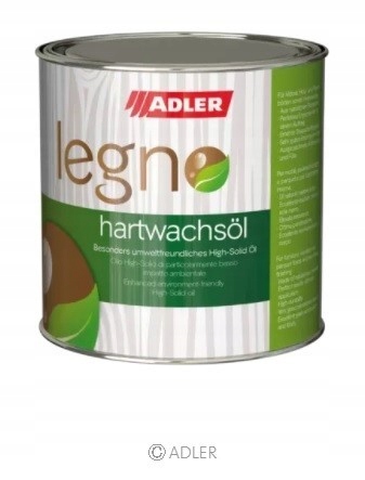 Olej Woskowy Twardy do drewna podłóg parkiet Adler Legno Hartwachsol 0,75L