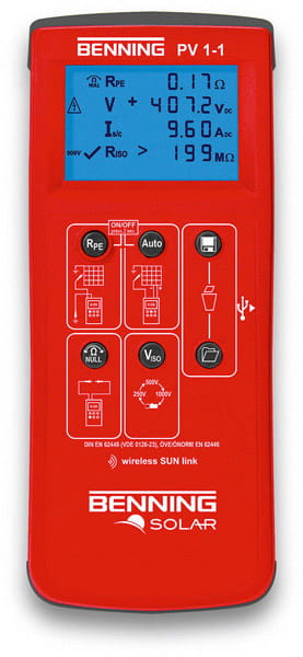 Фотоэлектрический измеритель BENNING PV 1-1