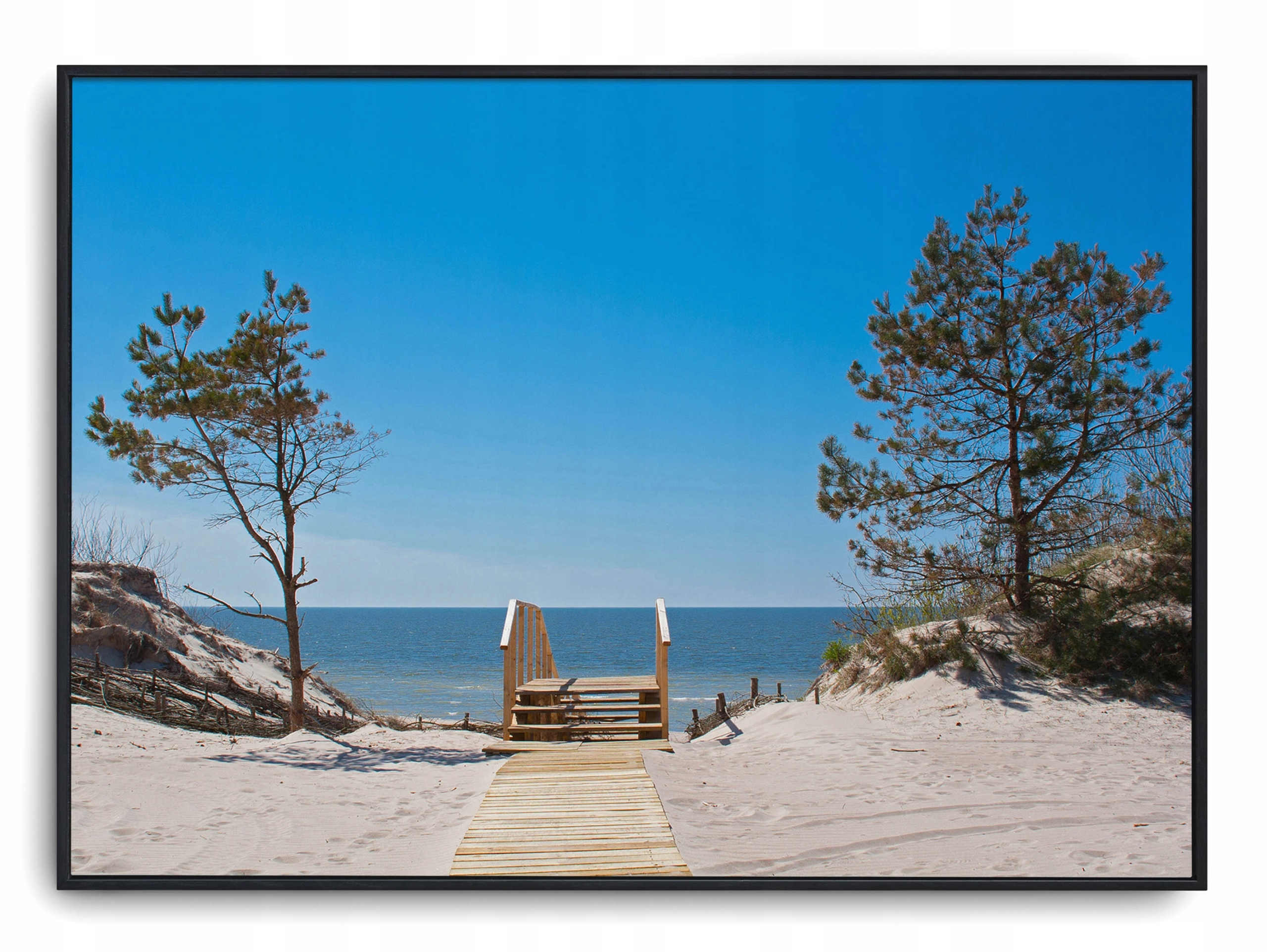 

Plakat r A4 30x21 cm Plaża Droga Woda Ocean Morze