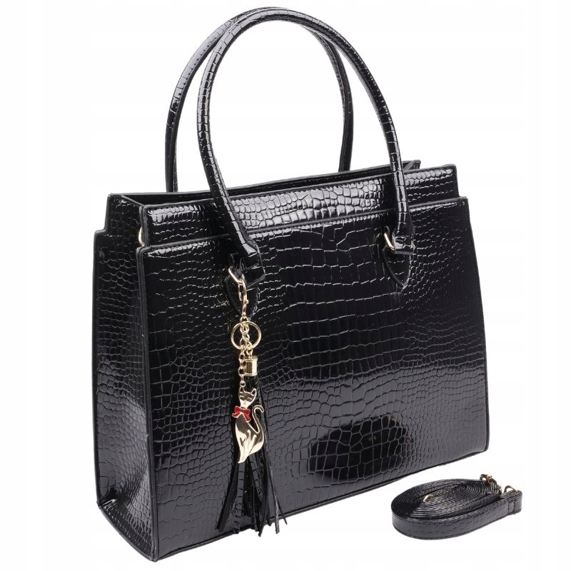 Torebka damska shopper na ramię Wizytowe Shopperki Miejskie Klasyczne