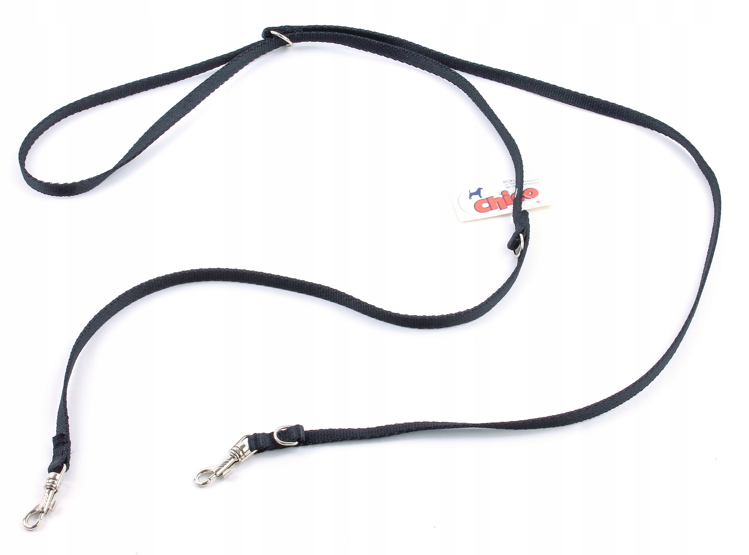

Smycz psa Taśma regulowana 20mm 110-185cm Czarna