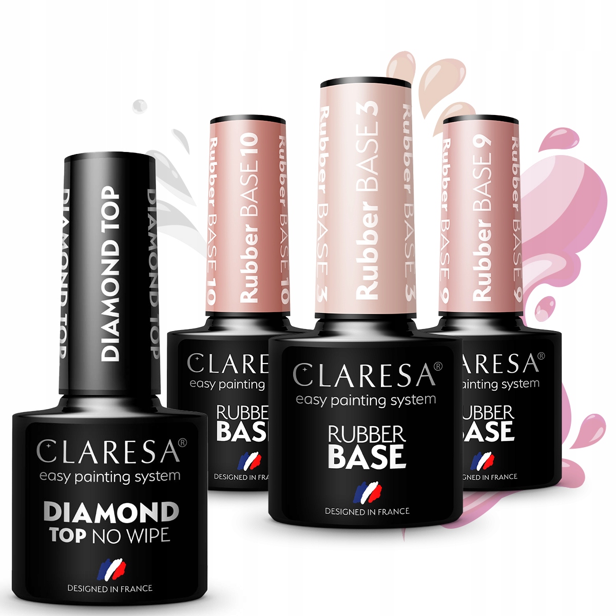 3+1 CLARESA Baza kauczukowa BASE RUBBER + top