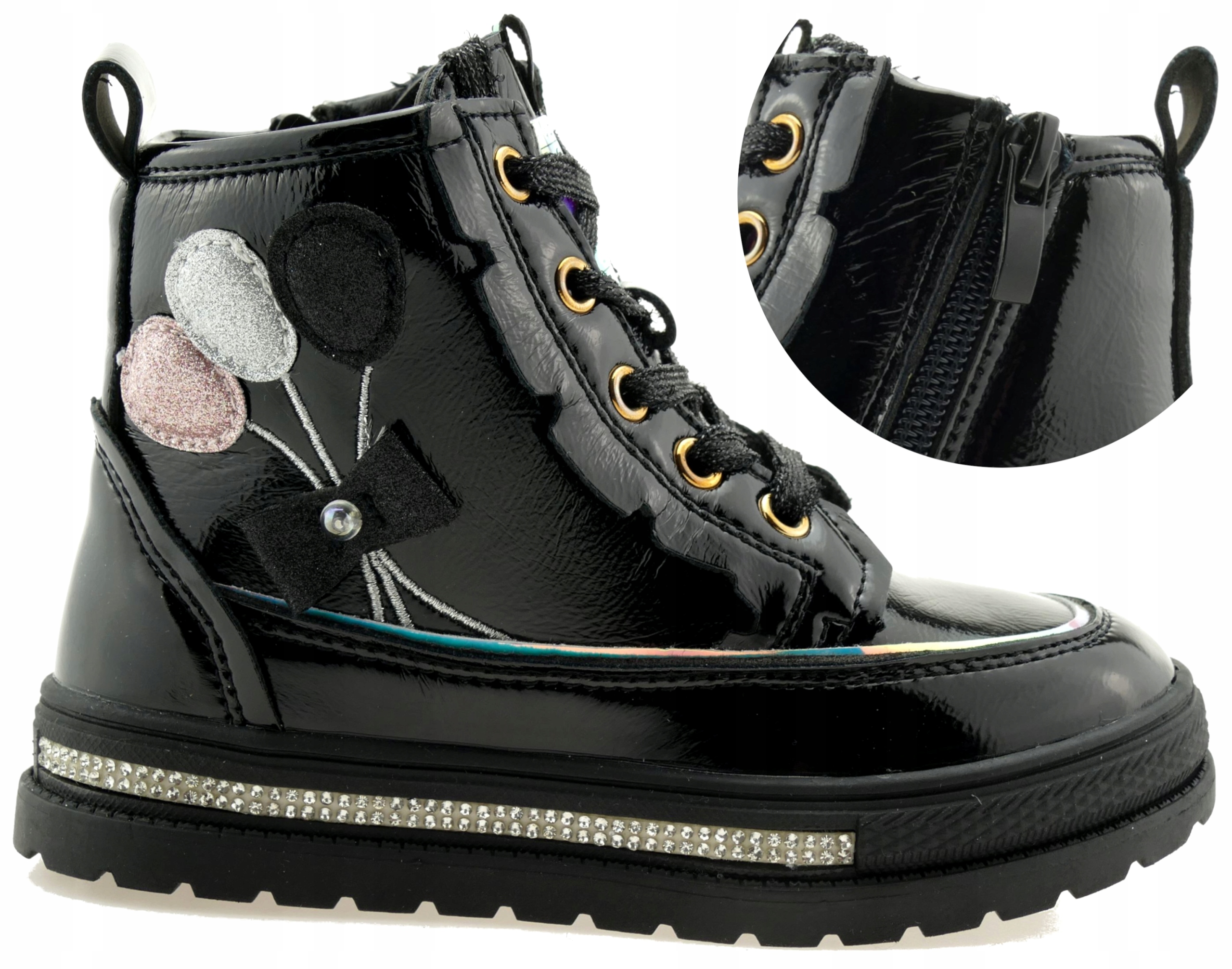 

Buty Zimowe Dziewczęce Ocieplane Śniegowce 27