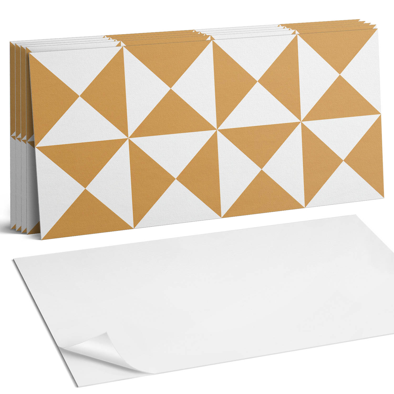 Sada Pvc dlaždíc Trojuholníkový vzor v geometrickom štýle 6 x 60 x 30 cm
