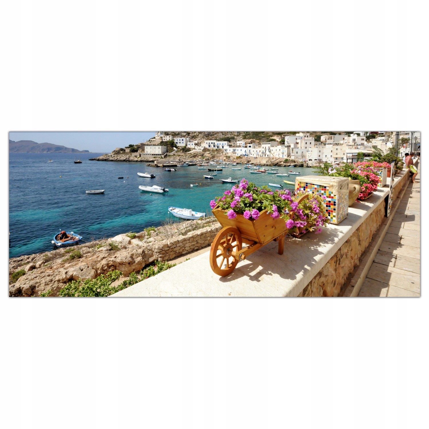 

Hartowany Obraz Szklany Łódki Zatoki Zatoka 125x50