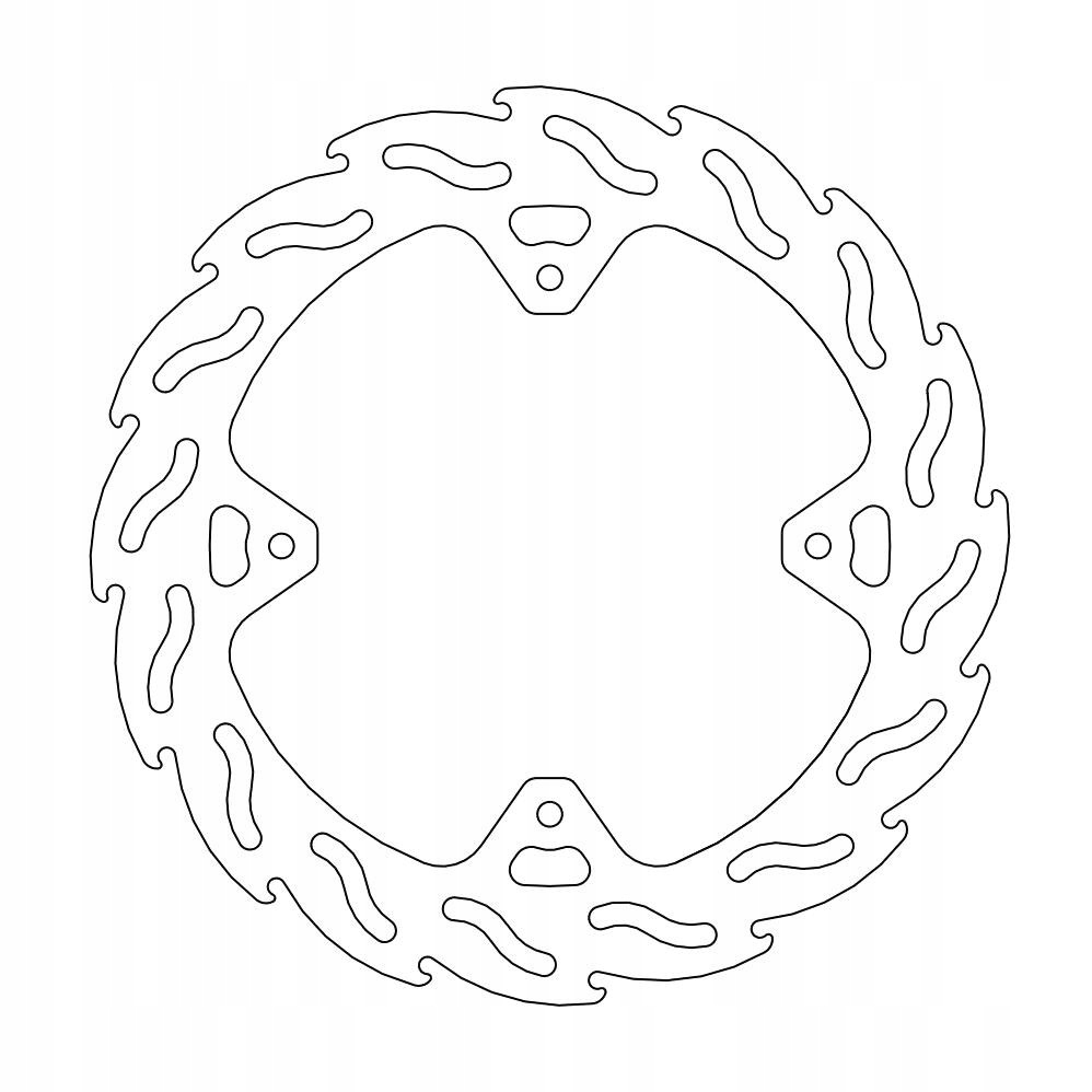 Moto-master Brzdový Kotúč Zadný Flame 240 MM Honda Crf 250/450 '04