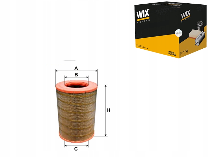 WIX93091E/RS5 - WIX FILTERS ВОЗДУШНЫЙ ФИЛЬТР SCANIA 4,P,G,R, T DC09