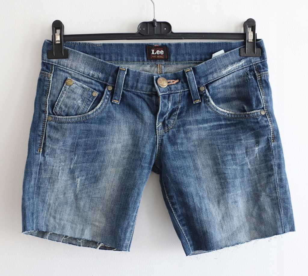 Lee spodenki szorty 26 s przecierane Wzór dominujący bez wzoru