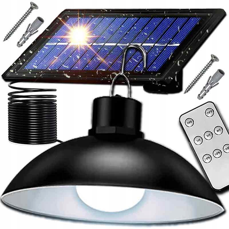 LAMPA SOLARNA WISZĄCA OGRODOWA ŻYRANDOL LED