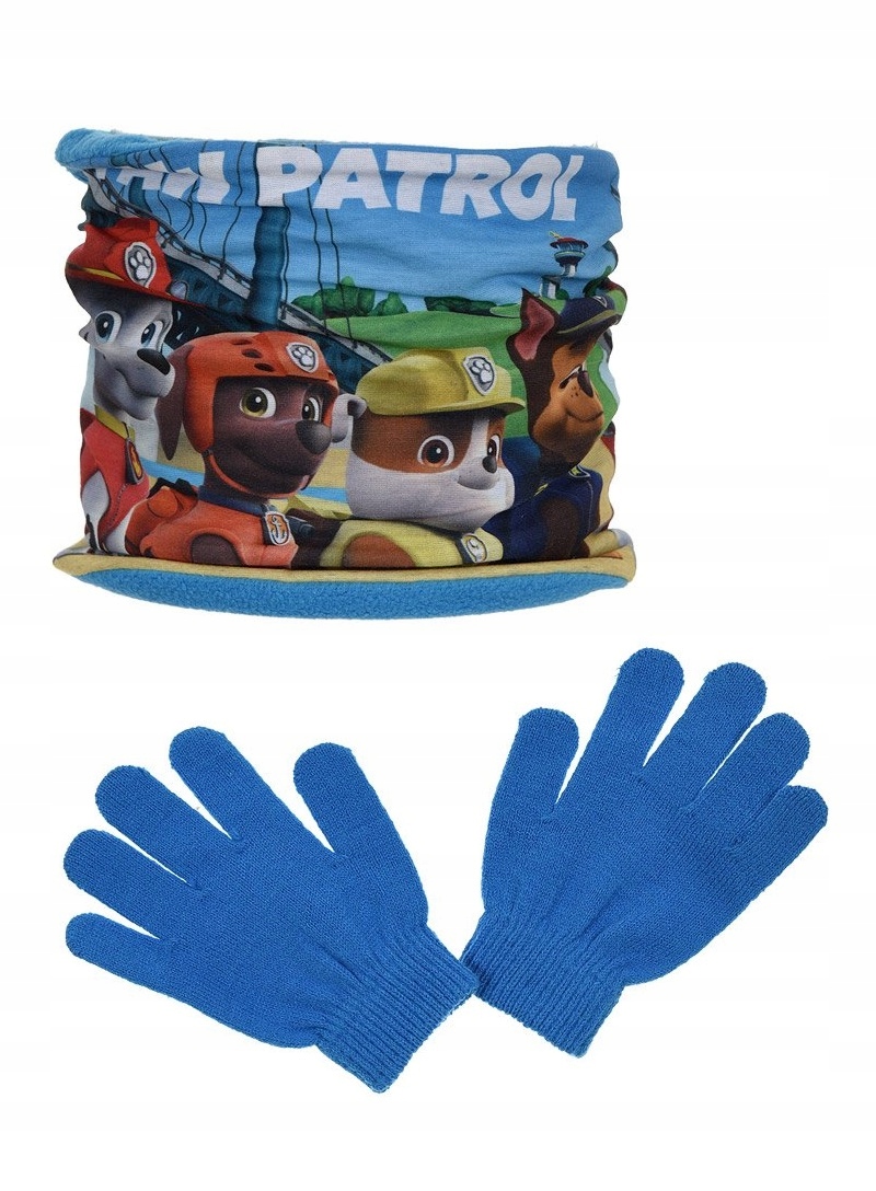 

Komin i rękawiczki Paw Patrol komplet zimowy