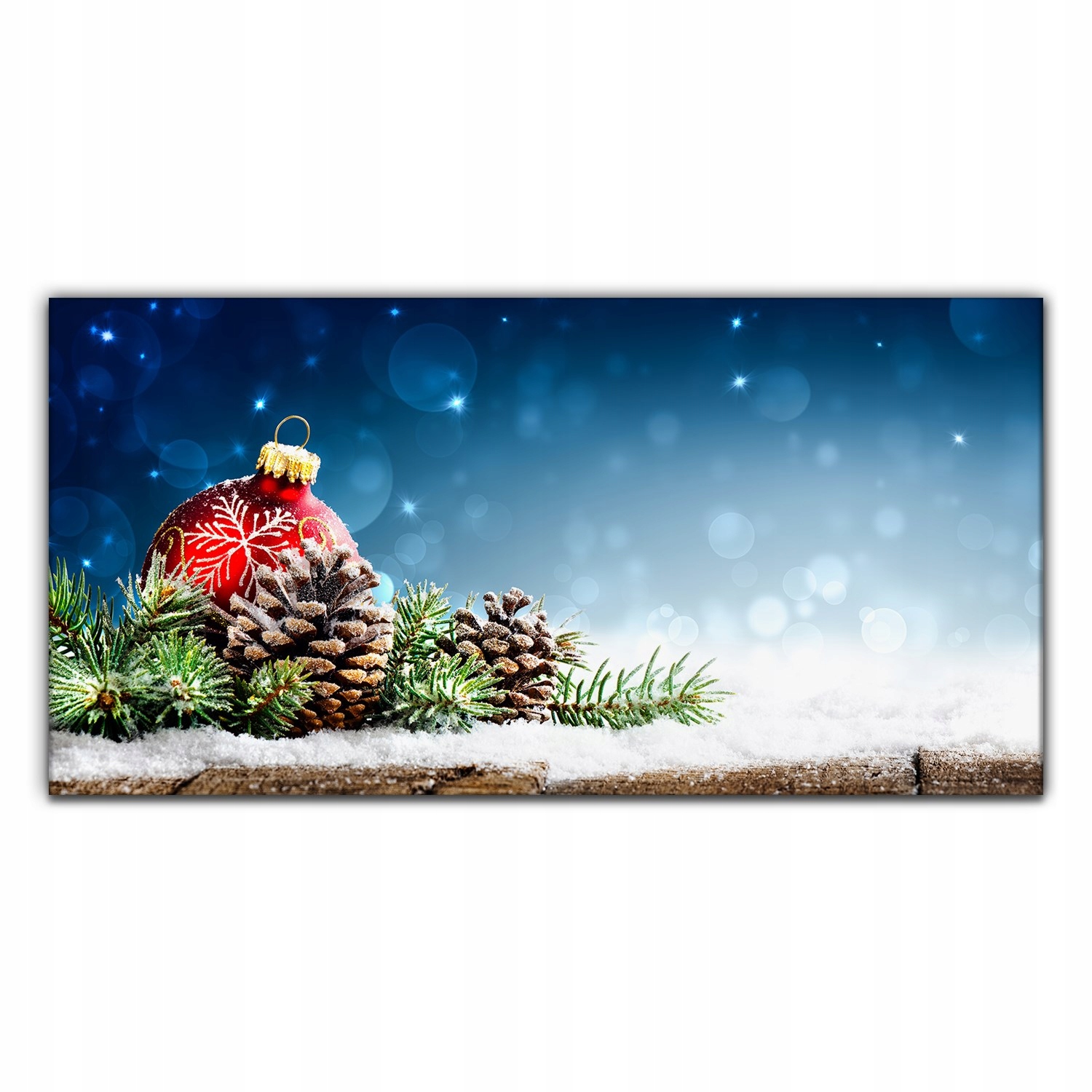Obraz na plátne Vianočné gule 140 x 70 cm