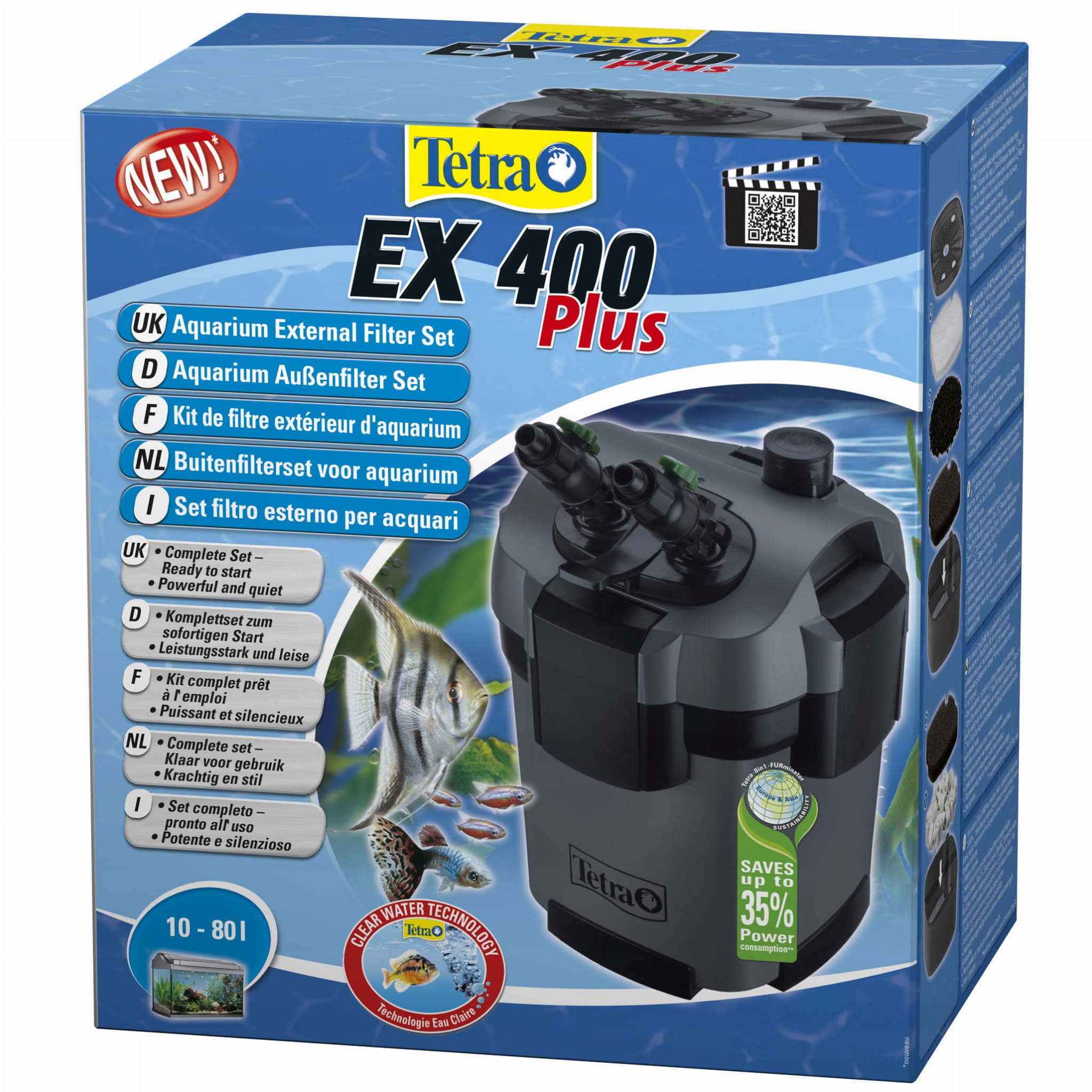 Tetra External Filter Ex 400PLUS Do AKW.10-80L **
