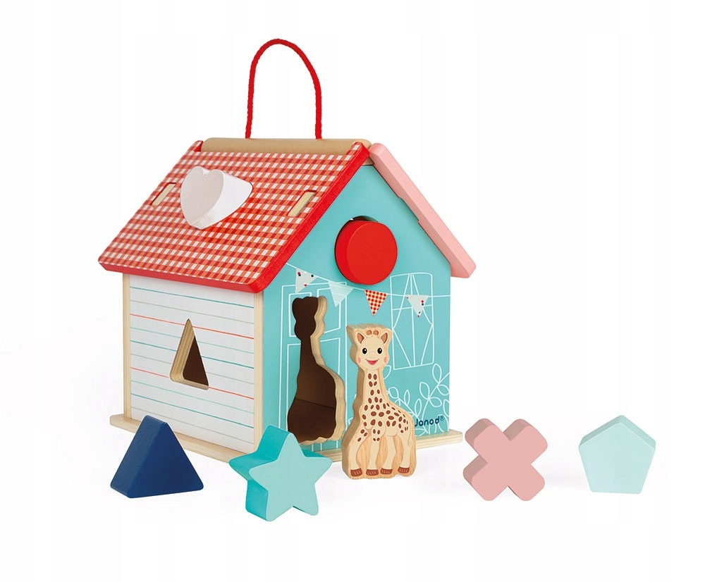Sorter kształtów domek Żyrafka Sophie, Janod