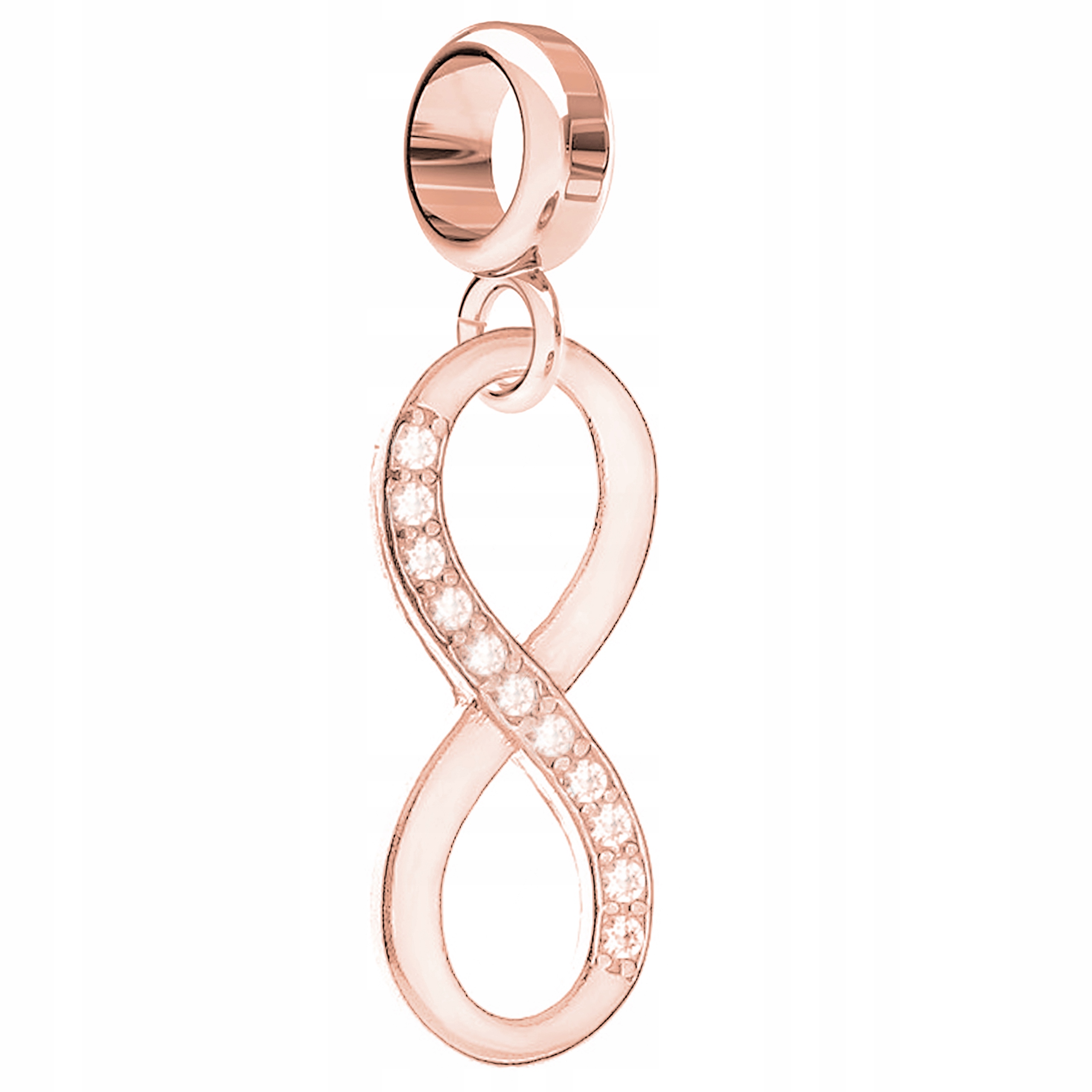 Charms Pozlacený znak s nekonečnem Symbol Infinity Osmička Stříbro 925