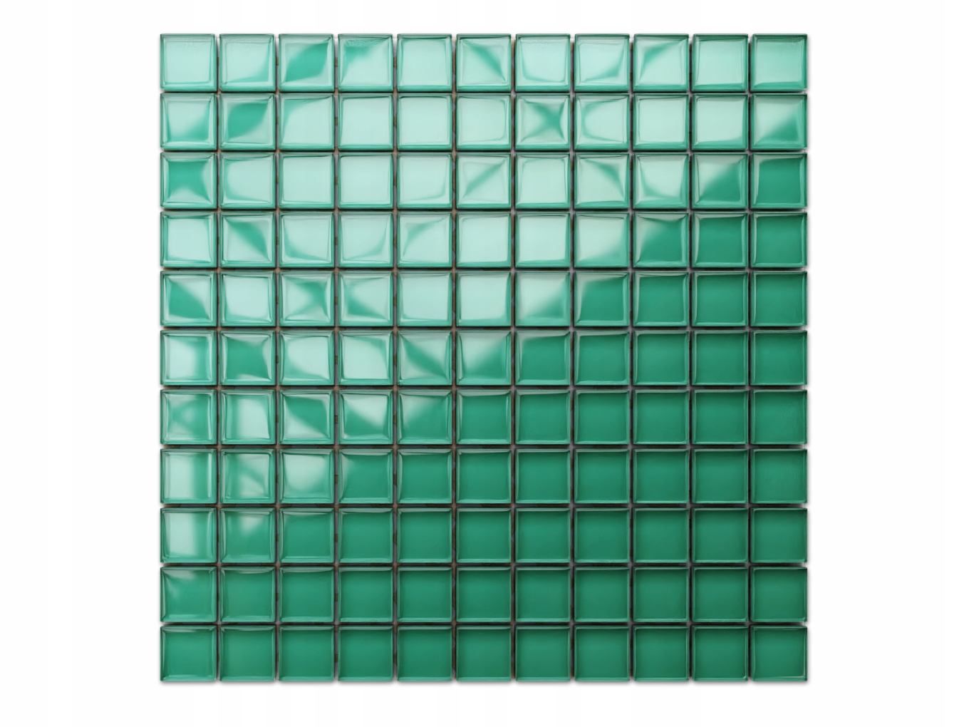 MOZAIKA SKLENENÁ MALACHIT 30x30 8mm ZELENÁ GREEN