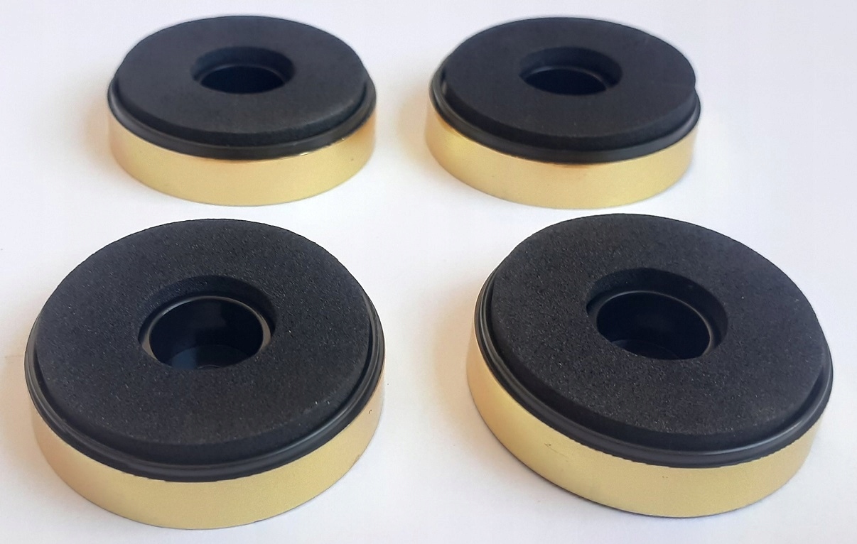 

4x Nóżki Do Obudowy fi 40mm Solidne Złote