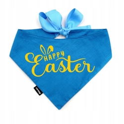 Levně Personalizovaná modrá Nákrčník pro psa Happy Easter Psiakrew L