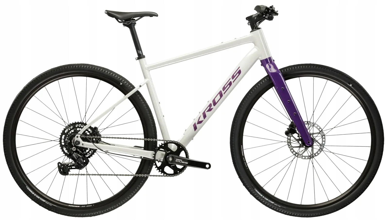 Rower gravelowy Kross Esker 1.0 Fl M(19") 28 rower szary/fioletowy połysk