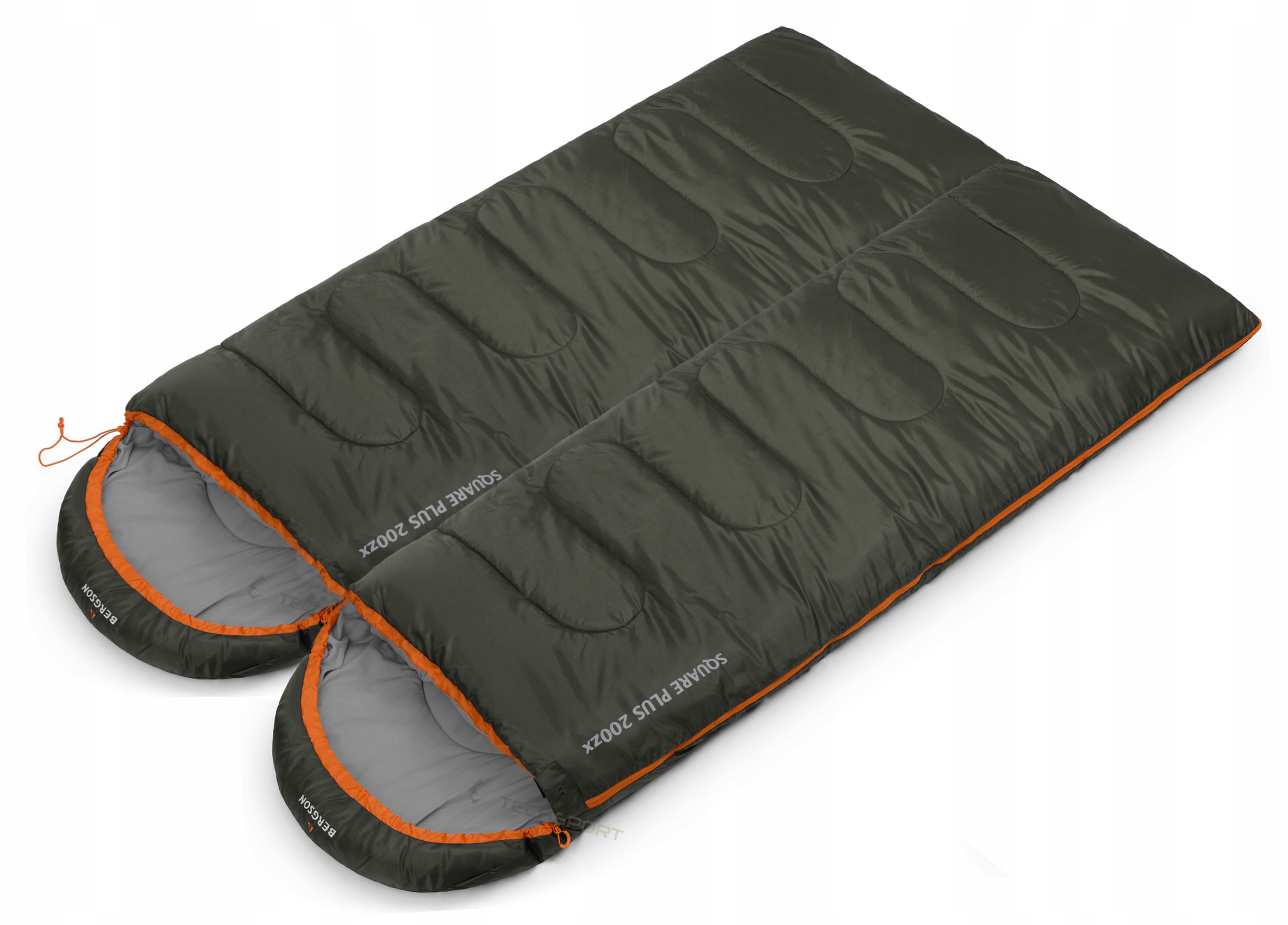 2x Spací Pytel 2V1 Bergson Square Plus Zx Pravý A Levý Ideální Pro Spojování