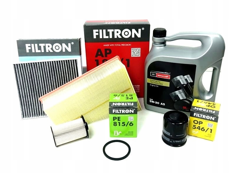 

6L 5W30 4X Filtry Ford Mondeo IV Galaxy 1.8 Tdci