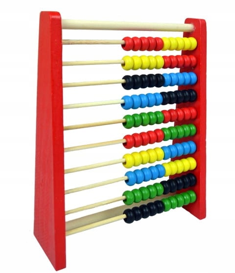 LICZYDŁO SZKOLNE DREWNIANE 10 RZĘDOWE