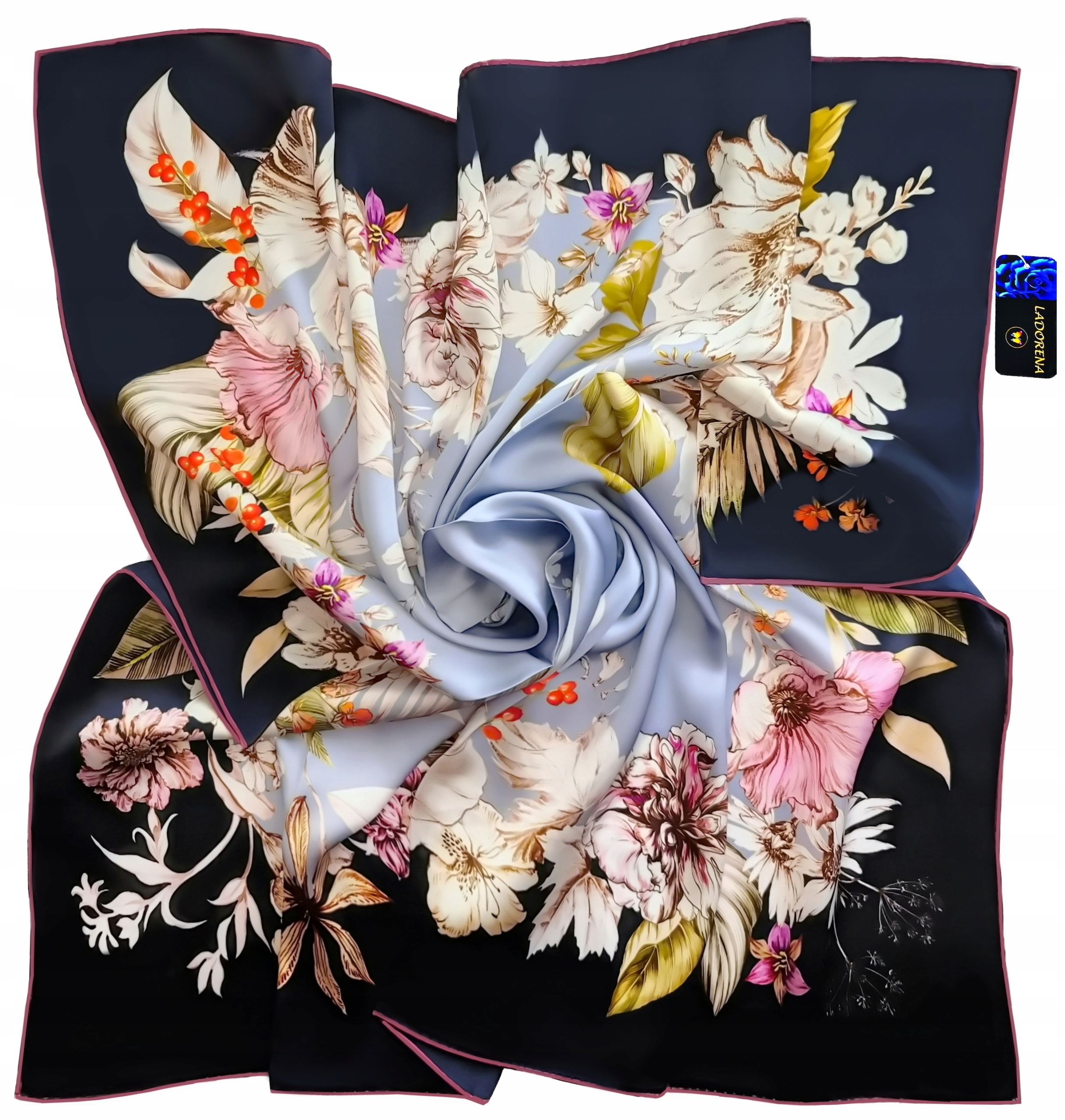 Hedvábný Šátek 100% Hedvábí Morušová Značka Prémiová Kvalita+