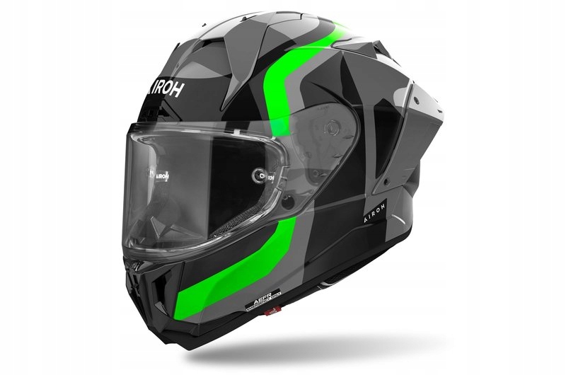 Integrálna Prilba Airoh Gp 800 Competition Čierna/zelená Fluo Lesklá M GP8C33-M