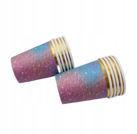 TALERZYKI KUBKI SŁOMKI PAPIEROWE KOLOROWE URODZINY DEKORACJE PARTY Marka PartyOn