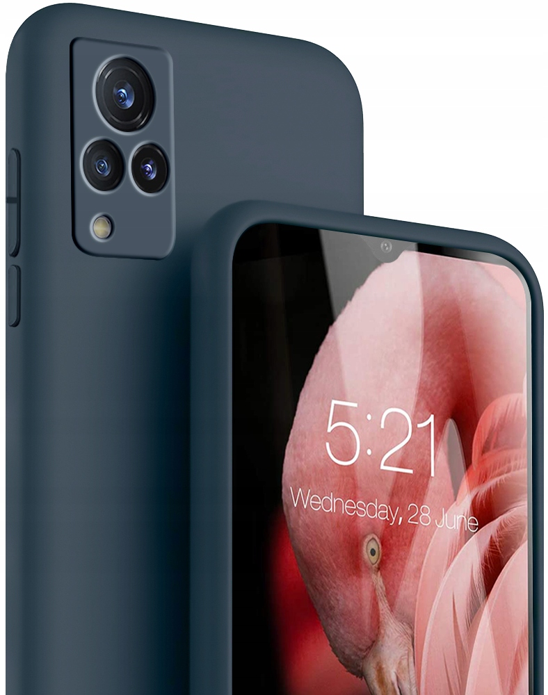 

Etui Silicone Case Szkło 9H do Vivo V21 4G/ 5G
