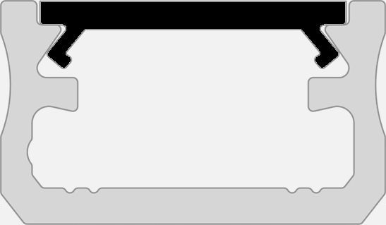 KLOSZ Szybka SLIM 1m do Profilu X LUMINES Czarny Kod producenta LUMINESB-K1000-PMCZ