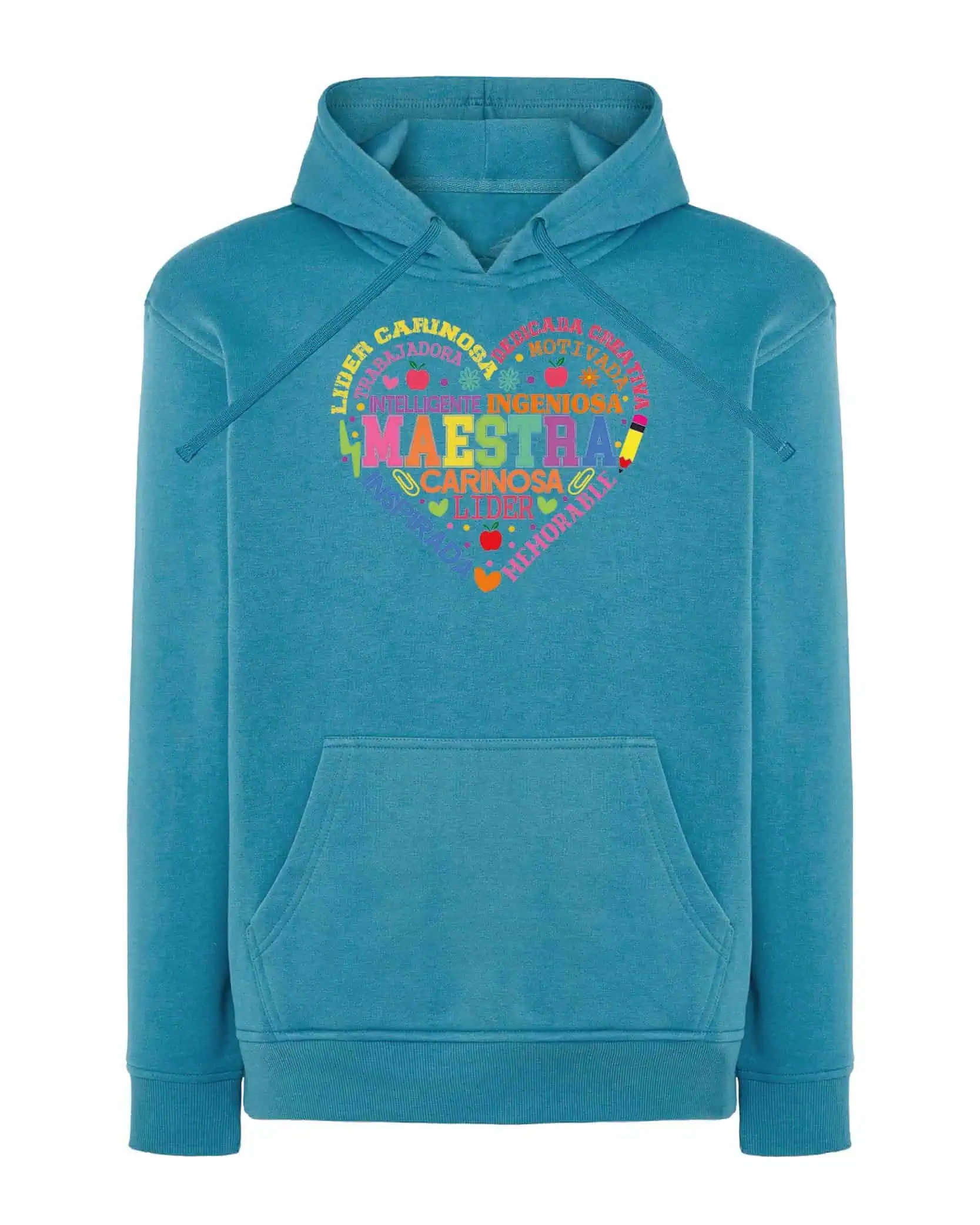 Mikina s kapucí Den učitelů Španělská Maestra Modrá XL