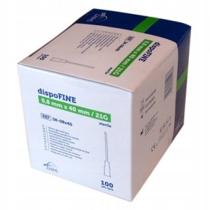 

Igły iniekcyjne dispoFINE 0,8x40mm 100 szt.