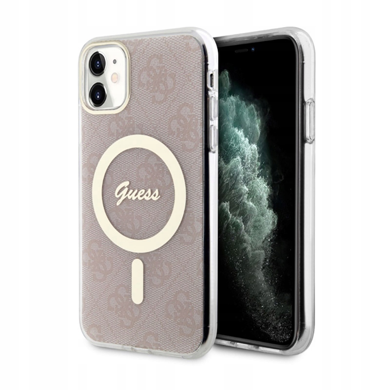 Guess 4G MagSafe – Pouzdro pro iPhone 11 (Růžové)