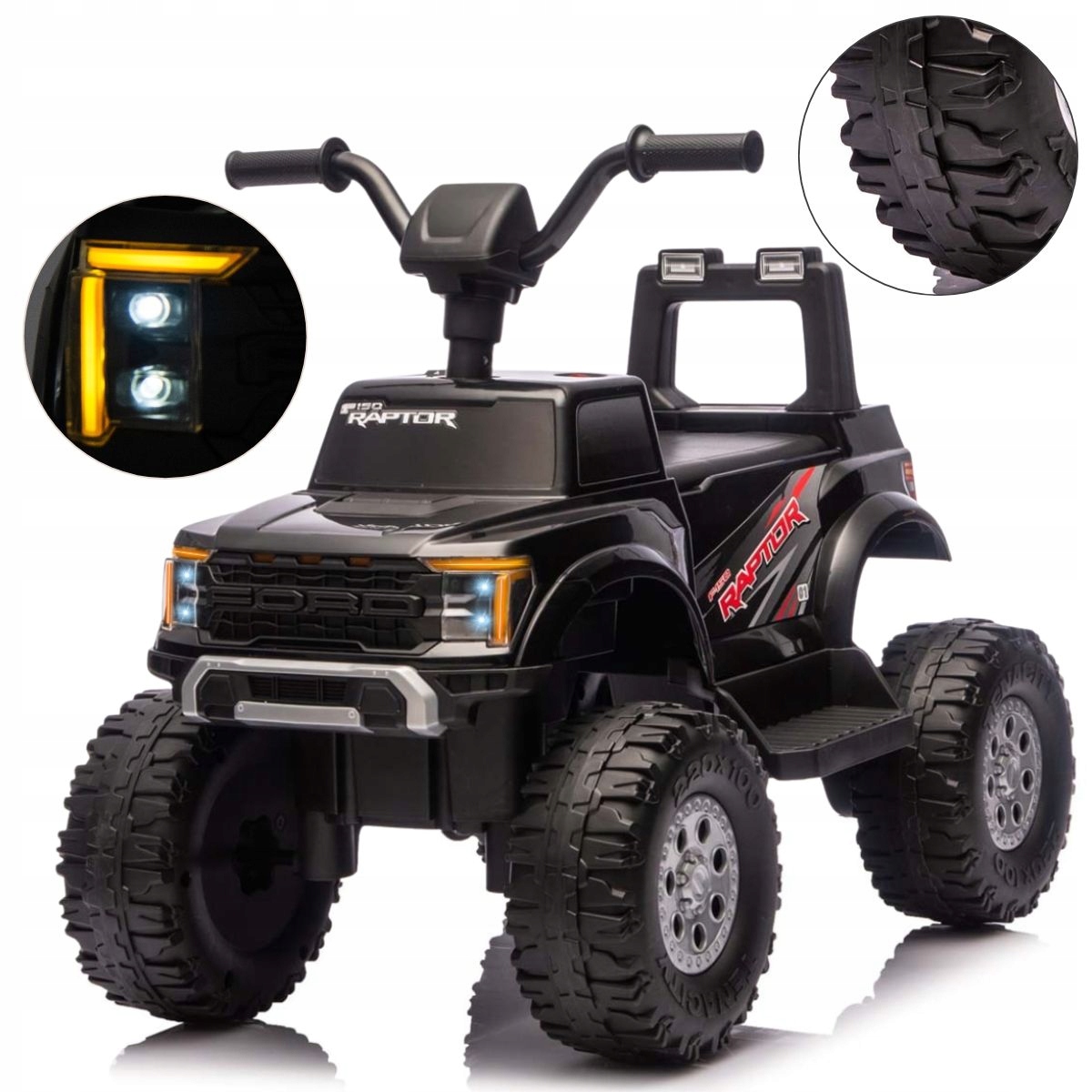 Milly Mally 6958 Pojazd na akumulator Ford F-150 Raptor Black