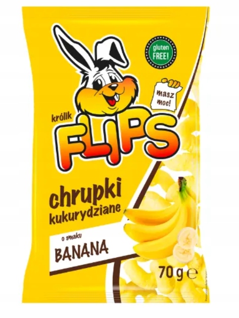 Levně Banánové kukuřičné křupky flips 70 g