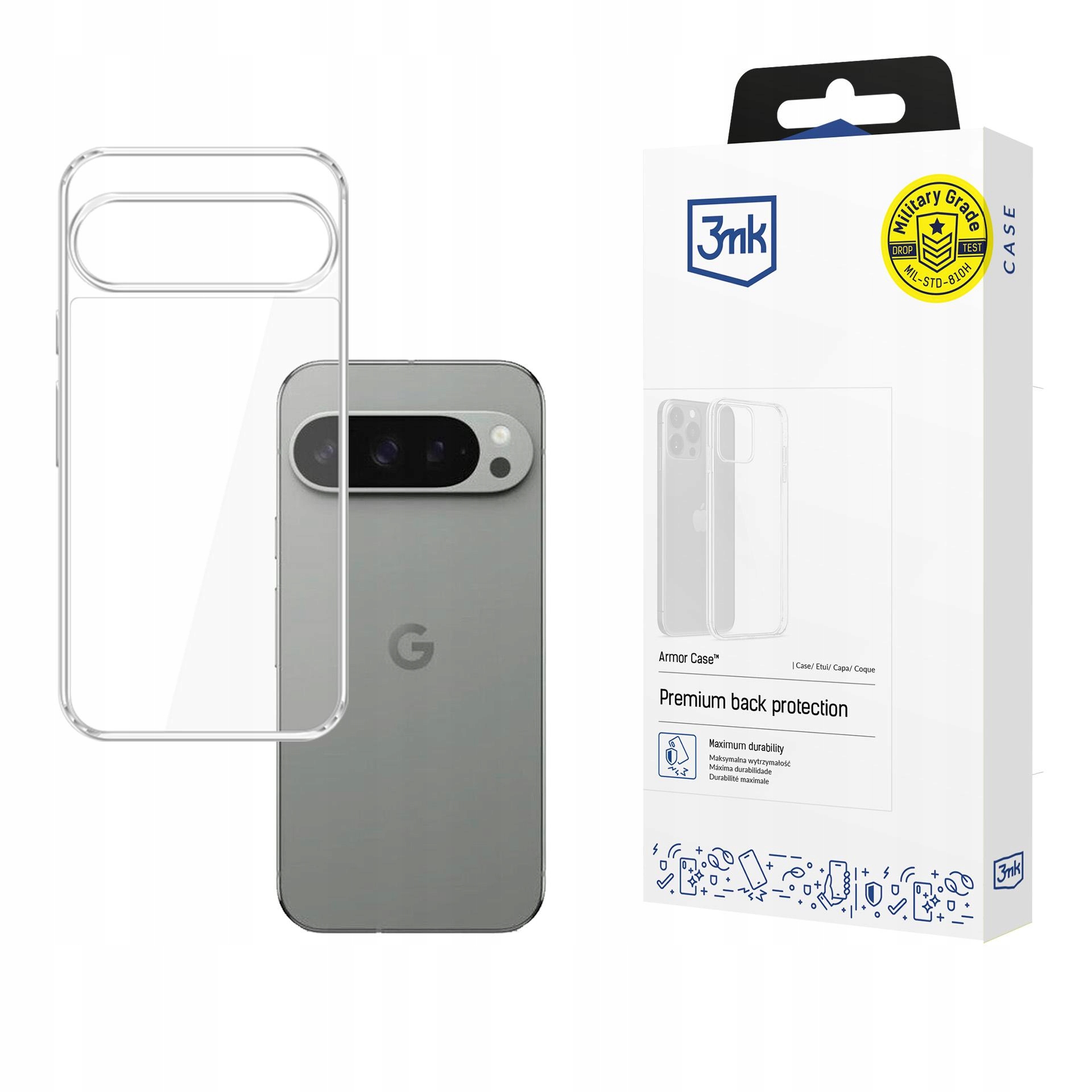 Etui 3mk Armor Case na Google Pixel 10 10 Pro przezroczyste 3mk Protection
