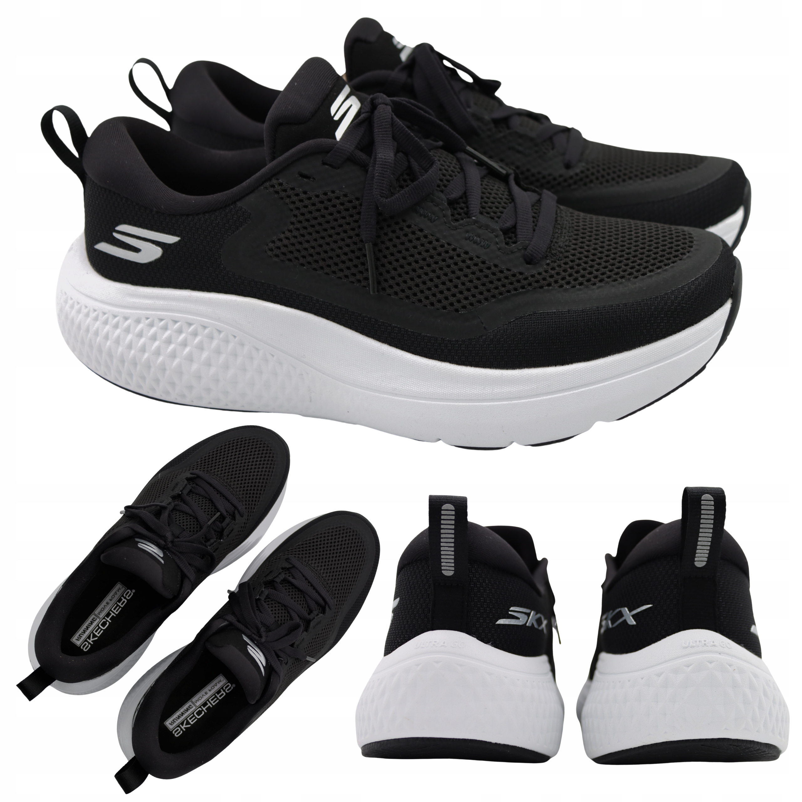 Pánské Sportovní Běžecké Boty Lehké A Pohodlné Skechers 246086/BKW vel. 43